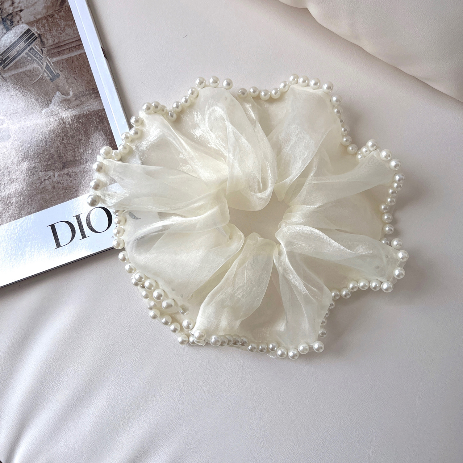 Nouveau bandeau de cheveux pour femmes, perle douce exquise, grande boule de chouchure, chignon, cravate de cheveux, queue de cheval à la mode, accessoires pour cheveux mignons