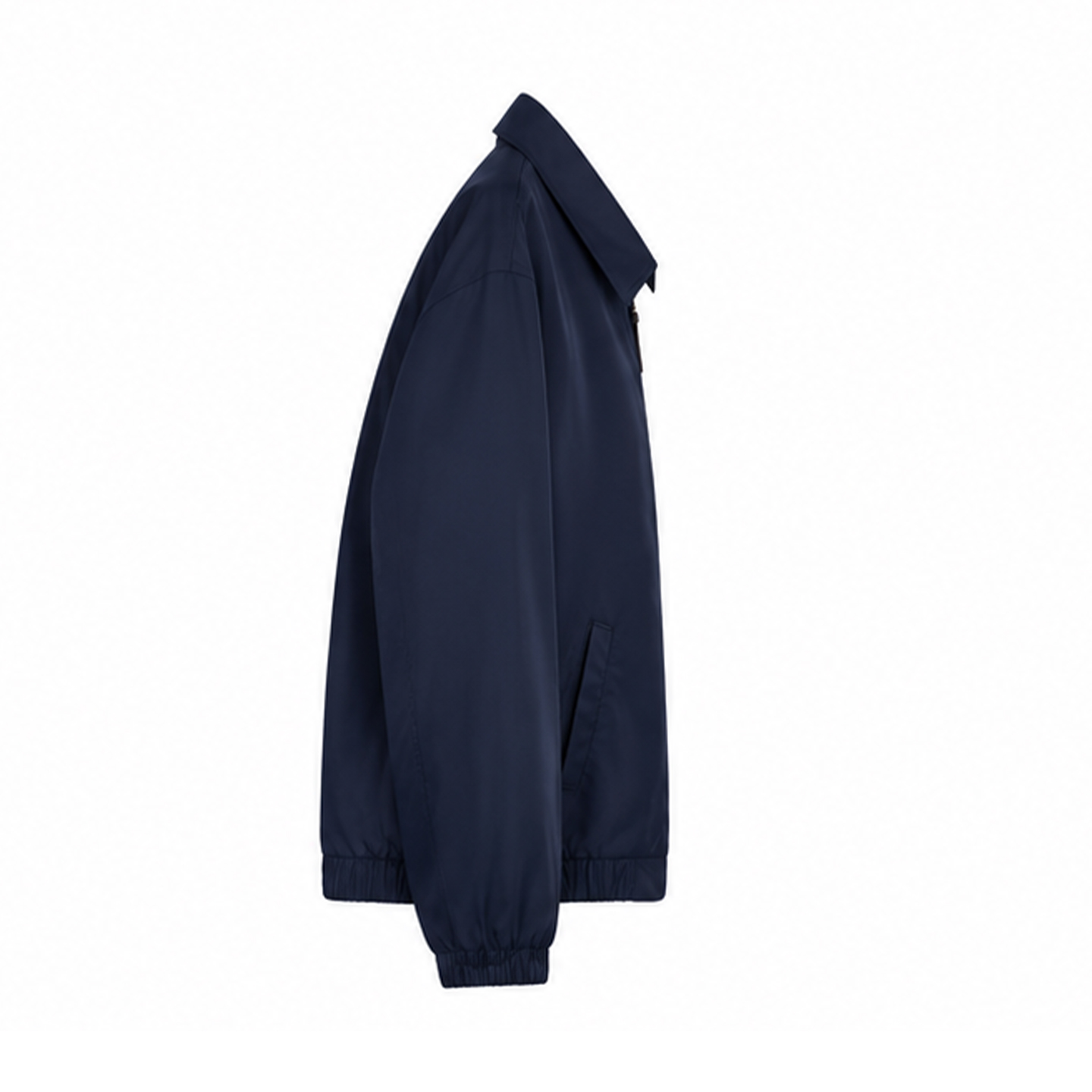 Veste Harrington Premium Brodé du Logo CH pour Homme, Col Pointu, Fermeture Éclair Intégrale, Manches Longues, Coupe-Vent, Décontractée, Quotidienne, pour le Bureau