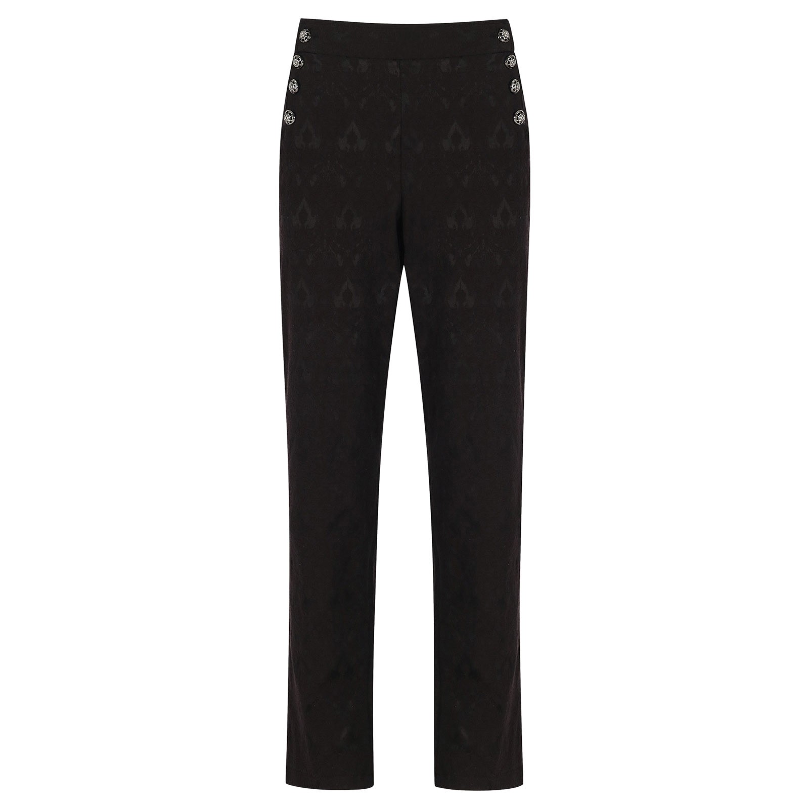 Pantalon Steampunk Victorien pour Homme, Taille Haute, Style Historique, Rétro, Boutonné, Gothique, Décontracté, pour Mariage
