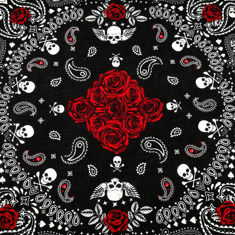 55X55 cm nouvelle écharpe carrée Hip Hop rouge Paisley Bandana chapeaux main foulard bandeau de cheveux écharpe cou poignet enveloppement bande couvre-chef cadeau
