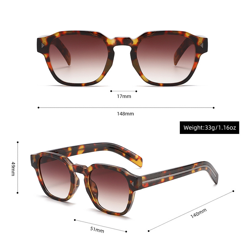 Lunettes de soleil carrées tendance 3657 pour hommes et femmes, lunettes de soleil rétro chic de qualité supérieure, lunettes de soleil vintage classiques personnalisées 605498