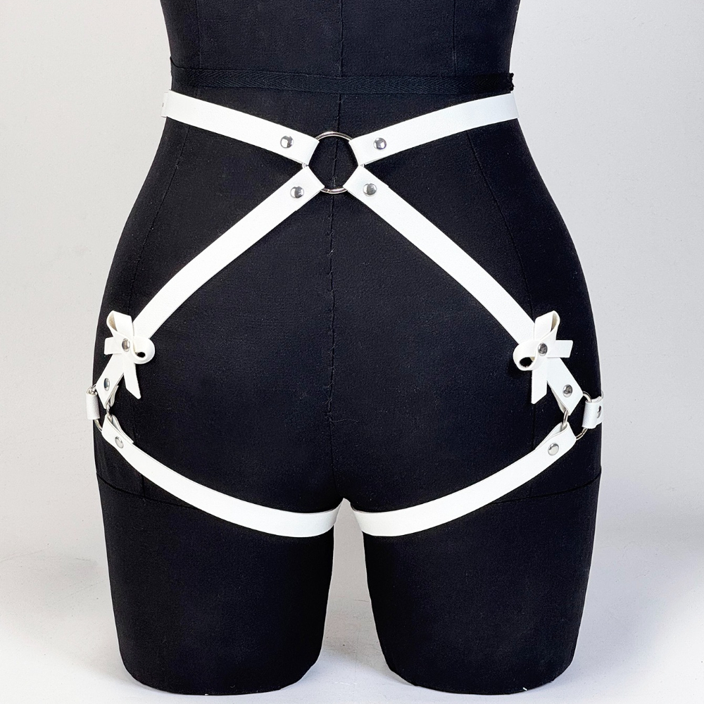 Ceinture de mode pour femme réglable, style urbain, harnais de jambe, jarretière de cuisse, ceinture décorative gothique décontractée et audacieuse, accessoire vestimentaire