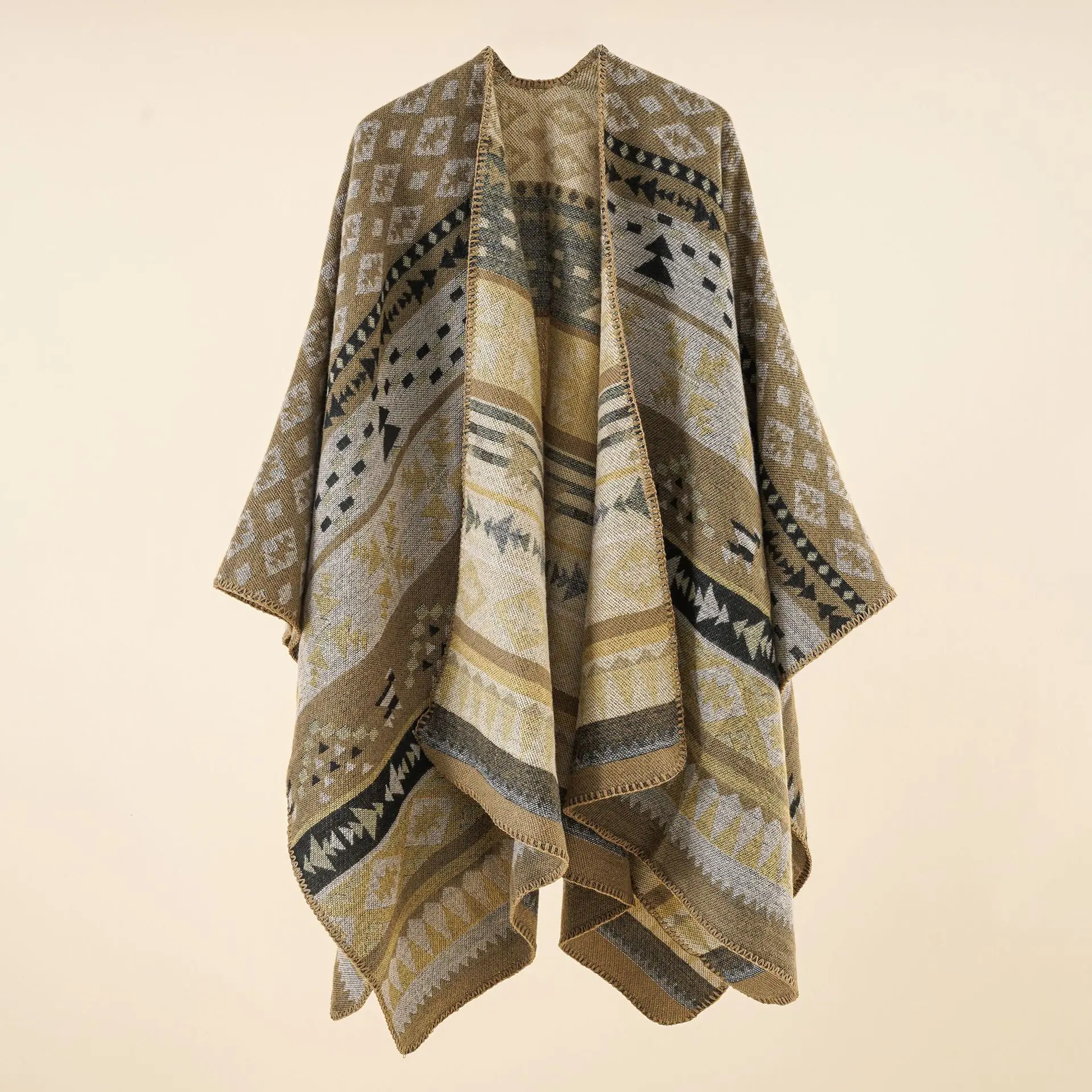 Écharpe de Luxe en Cachemire pour Femme, Pashmina, Châle Rond, Couverture