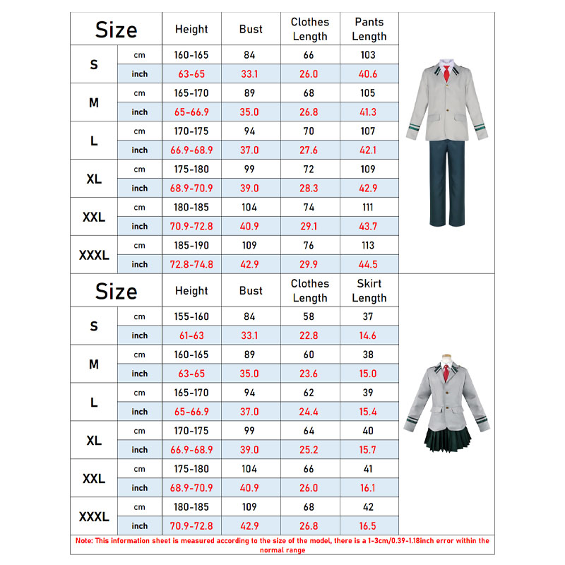 Costumes de cosplay Anime Midoriya Izuku Ochaco Uraraka My Hero Academia, uniformes, écussons, cravates, costumes d'Halloween unisexes