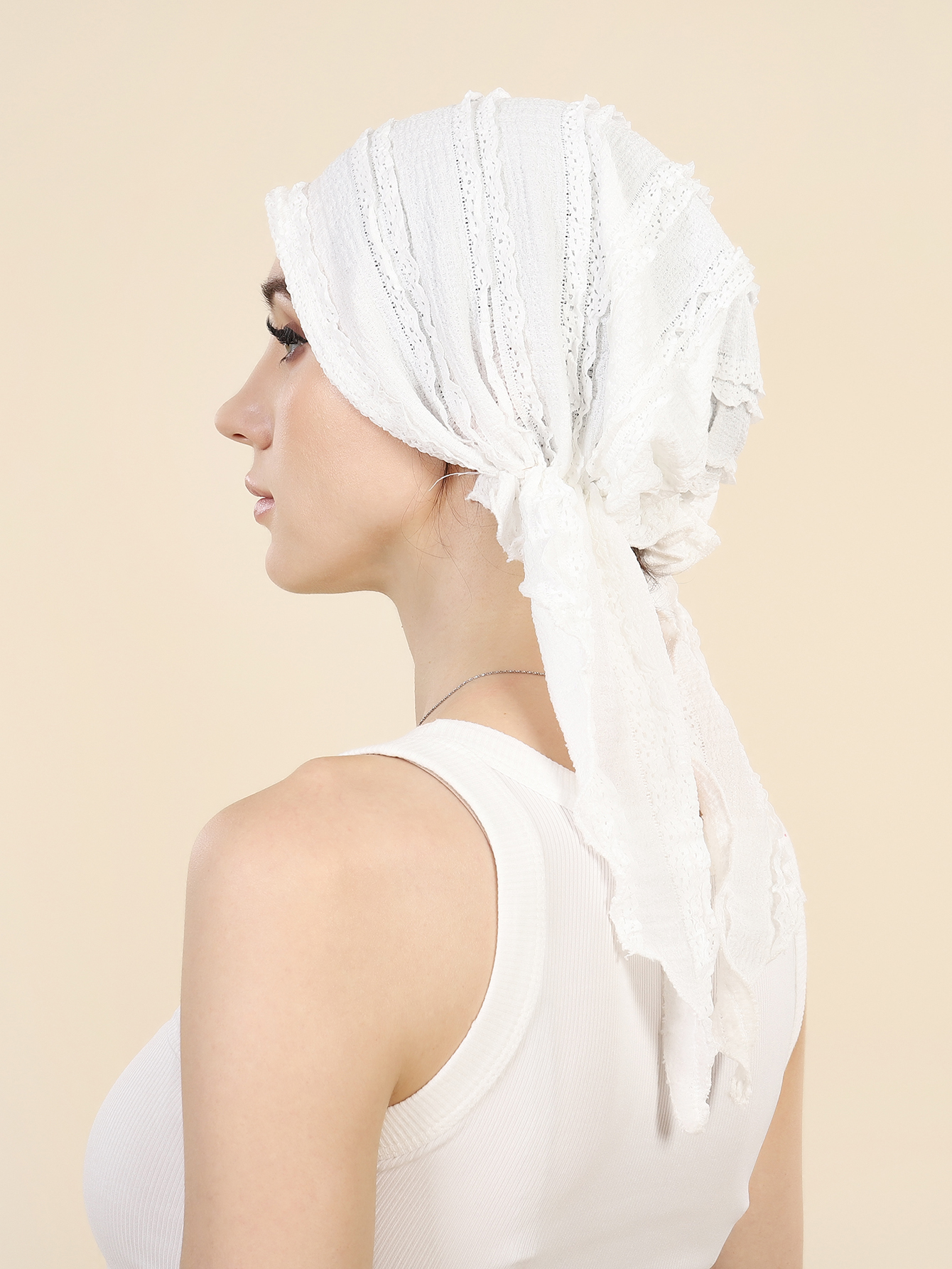 Chapeaux Hijab Turban de couleur unie pour Ramadan, enveloppes de tête à longue queue, chapeaux musulmans élastiques doux, casquette de chimio respirante pour femmes et filles