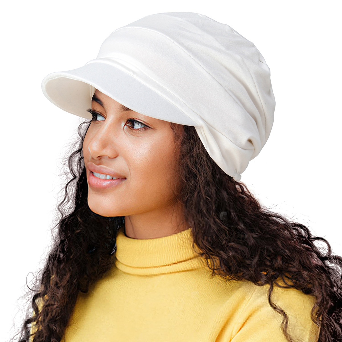 Casquettes Hijab avec Bord pour Femme, Turban Musulman, Bonnet Islamique, Bandeau de Sauna, Casquette de Baseball
