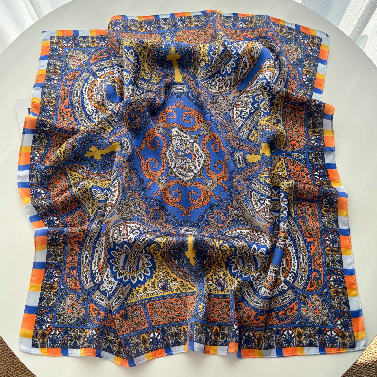 Femmes carré écharpe soie sentiment foulard Bandana dame printemps châle foulards envelopper tête foulard bandeau de cheveux cravates