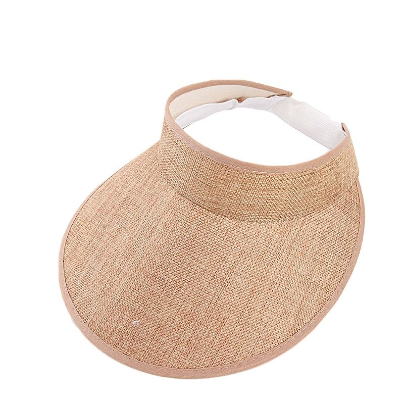 Pare-soleil pour femmes, chapeaux de mode en Faux lin pour femmes, visière de sport pour femmes