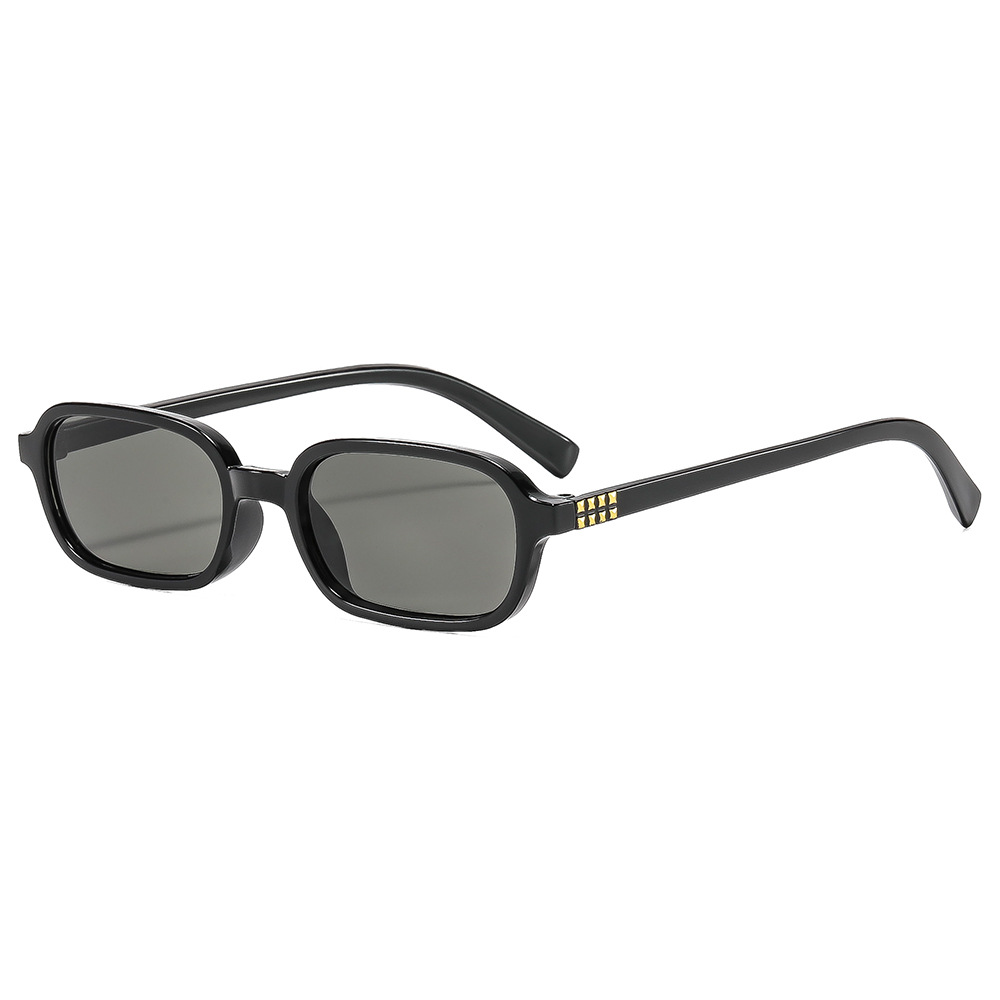 Lunettes de soleil vintage pour hommes et femmes 2026 – Montures tendance rectangulaires anti-UV400 – Petites lunettes carrées pour les vacances