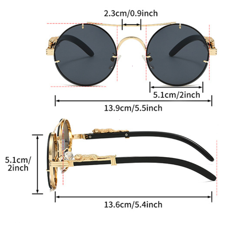 Lunettes de soleil rondes populaires pour hommes, mode double pont, verres multicolores, pour femmes, rétro, tendance, marque de luxe, design, protection UV400
