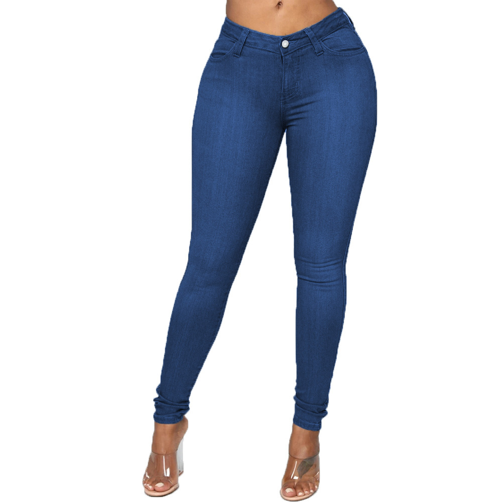 Nouveau Jean Skinny Femme Taille Haute 7 Couleurs 2026 – Pantalon Crayon en Denim Élastique Tendance et Décontracté – Tailles S-2XL