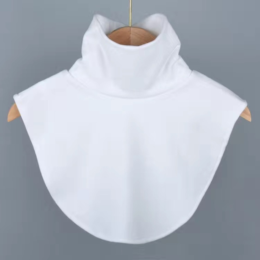 Faux col tricoté pour femmes, écharpe de Protection du cou chaude et polyvalente à la mode, Jersey élastique, col roulé, garde au cou au chaud