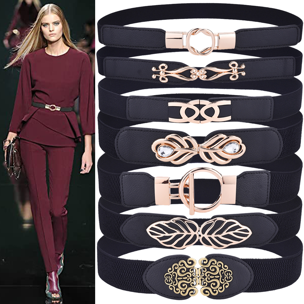 Ceinture fine pour femmes, pour robes, ceintures élastiques à la mode pour dames, ceinture cintrée