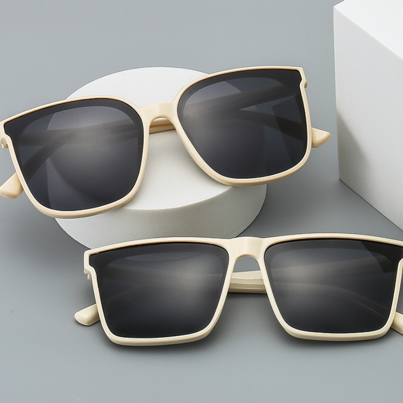 Lunettes de soleil polarisées pour hommes, lunettes de myopie, protection des yeux, lunettes à monture carrée, conduite, mode, UV400, 0-1.0-1.5-4.0