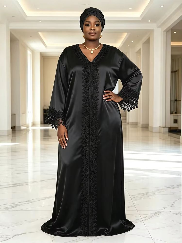 Abayas pour femmes Dubaï Mode musulmane africaine Caftan Marocain Robes de soirée Satin Boubou Robe Djellaba Femme 2026
