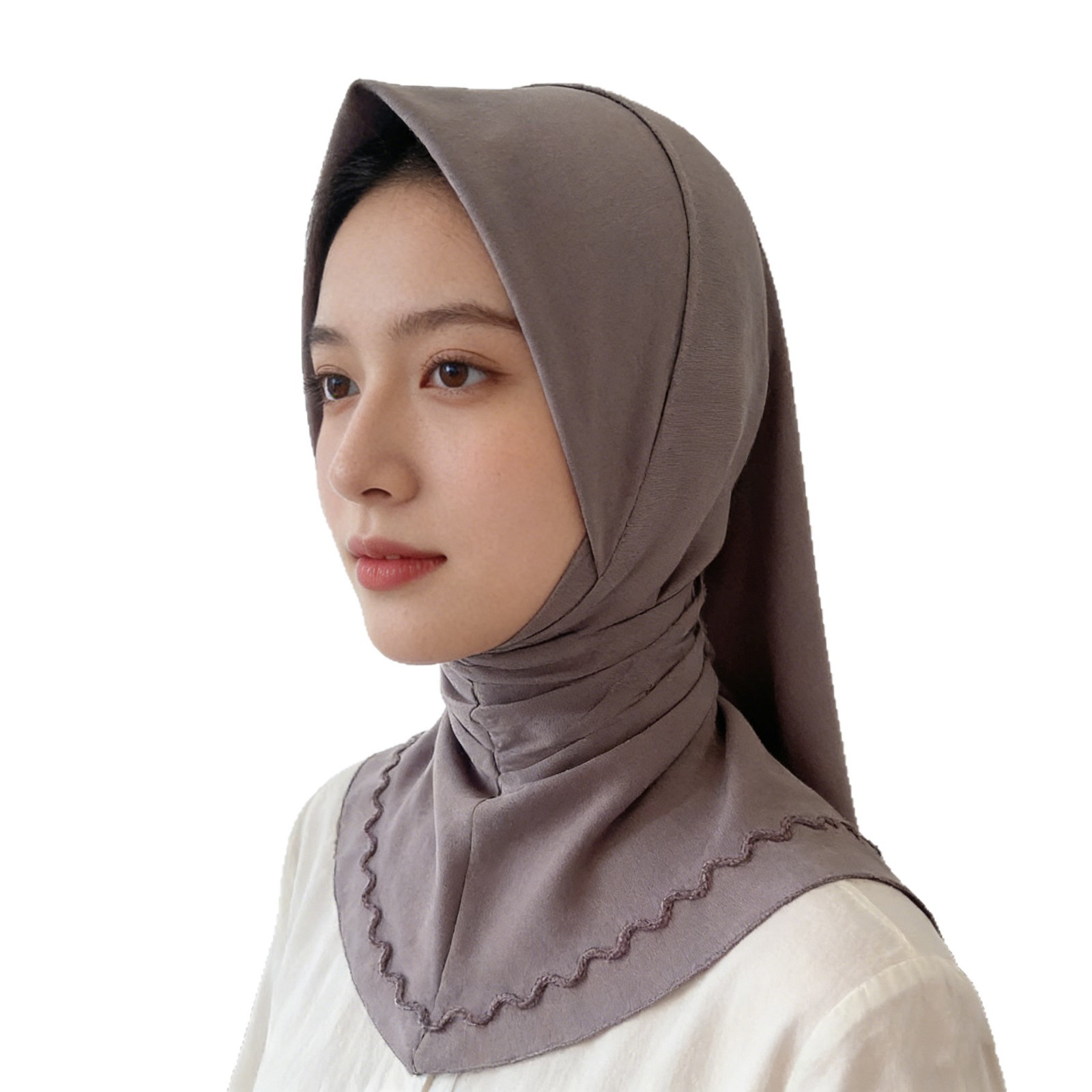 Nouveau Hijab Turban Malaisien pour Femme, Polyvalent, Respirant, à Rayures, Bonnet Instantané, Foulard Quotidien Décontracté pour le Ramadan