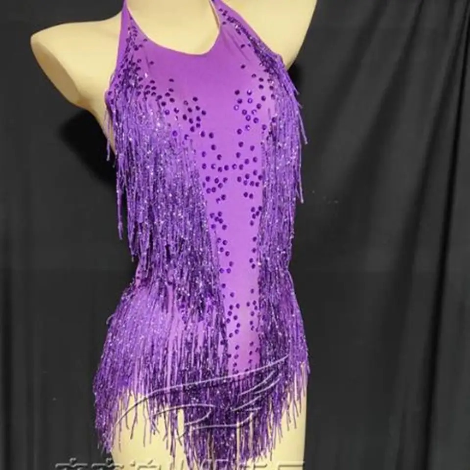 Costume de danse de fête en boîte de nuit pour femmes, vêtements de scène, justaucorps à franges sexy, vêtements de Performance, strass scintillants, body à franges