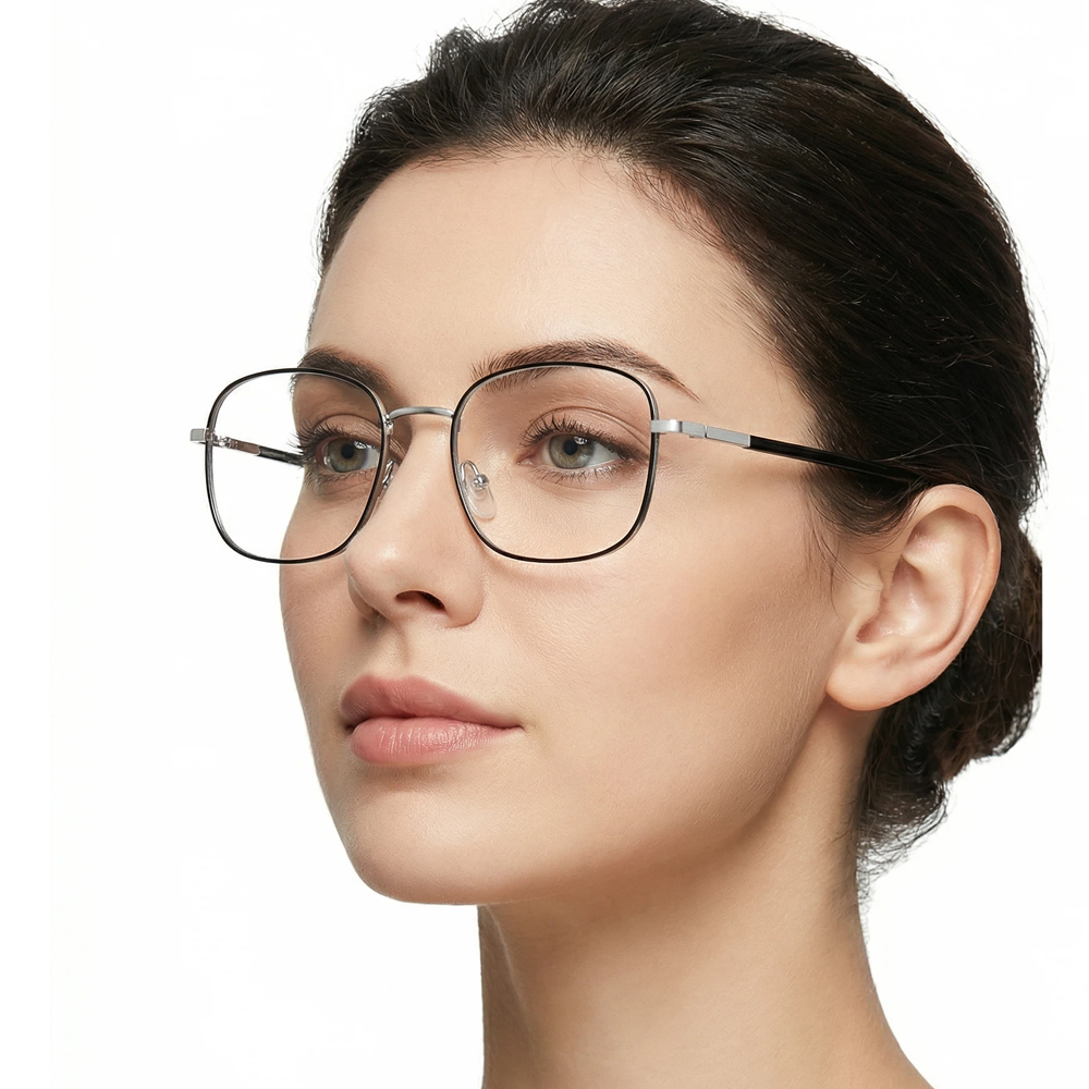 Lunettes carrées surdimensionnées anti-lumière bleue pour hommes et femmes, ultra légères, grandes lunettes photochromiques, lunettes de mode décoratives