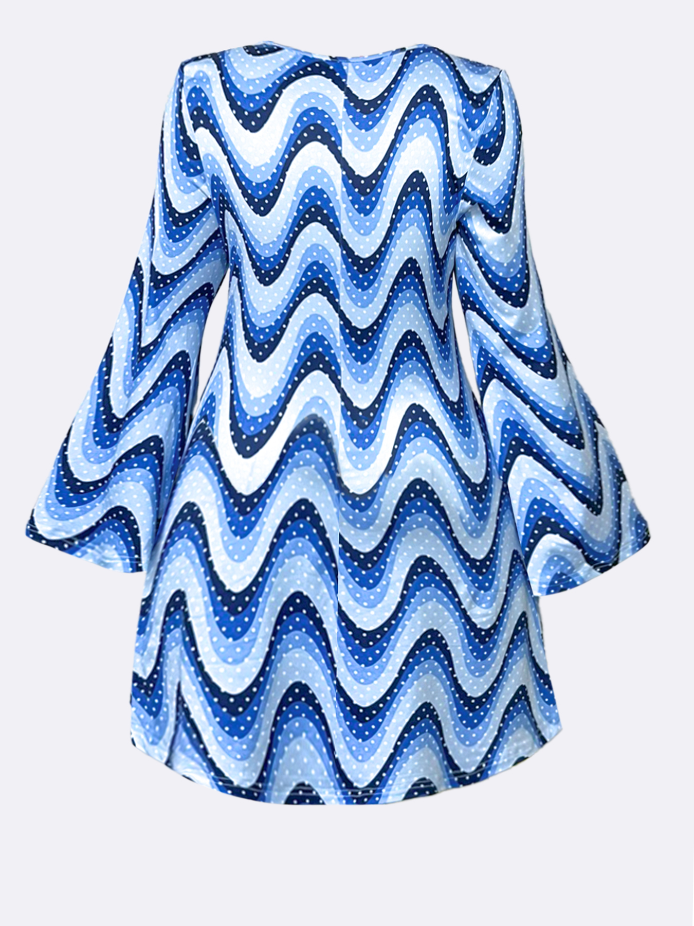 Robe grande taille à imprimé floral des années 70, mini soirée disco avec manches cloche, robe trapèze Jazz Hippie pour femme