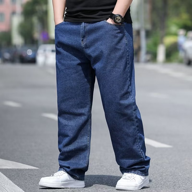 Jeans oversize pour homme, pantalon en jean, pantalon en denim, jean homme grande taille, baggy, Y2k, pantalon cargo homme, noir, nouveau pantalon à jambes larges
