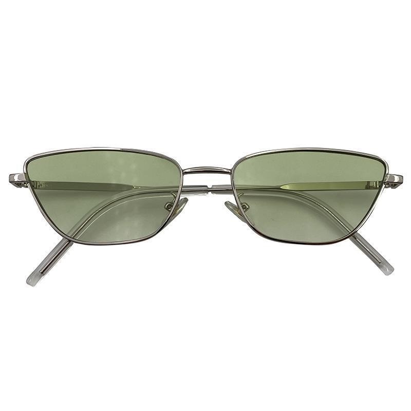 Lunettes de soleil œil de chat pour femmes, classiques, anti-reflets, monture carrée en métal, style vintage, pour la conduite, protection UV400