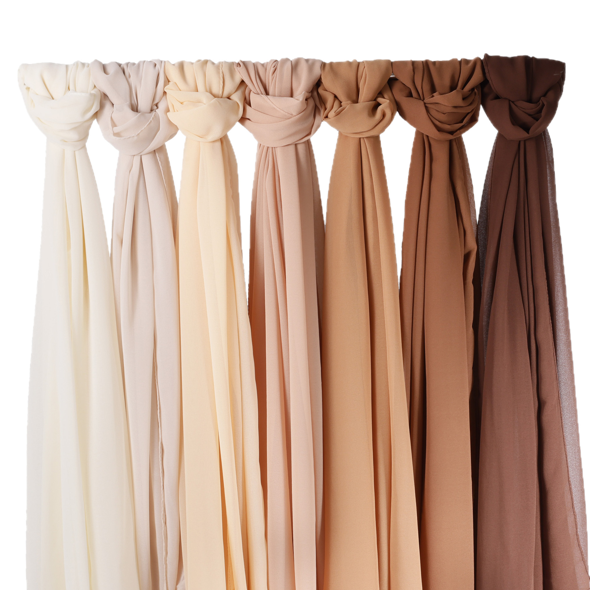 Écharpe longue en mousseline de soie pour femmes, foulard de haute qualité, coupe-vent, résistant au sable, châle quatre saisons, nouvelle collection