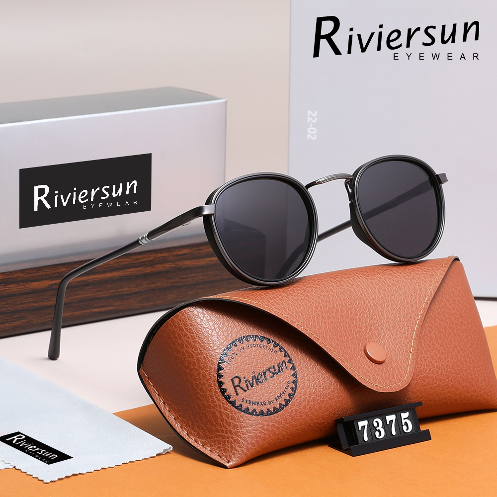 Lunettes de soleil rondes rétro pour hommes et femmes, polarisées, Design de luxe, accessoires de lunettes de conduite de haute qualité, UV400
