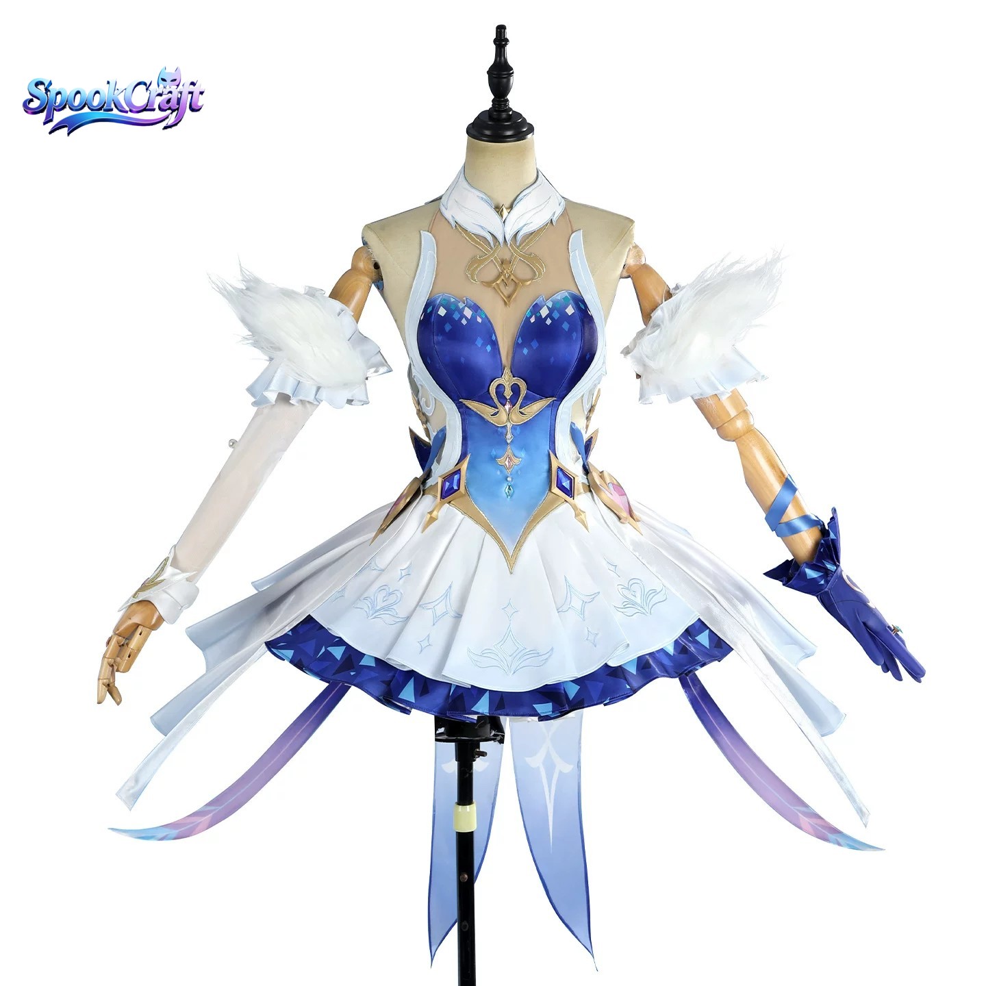 Nouvelle arrivée Genshin Impact Snezhnaya Odette Cos Tenue d'hiver pour femmes Halloween Carnaval Comic Con Paiement anticipé