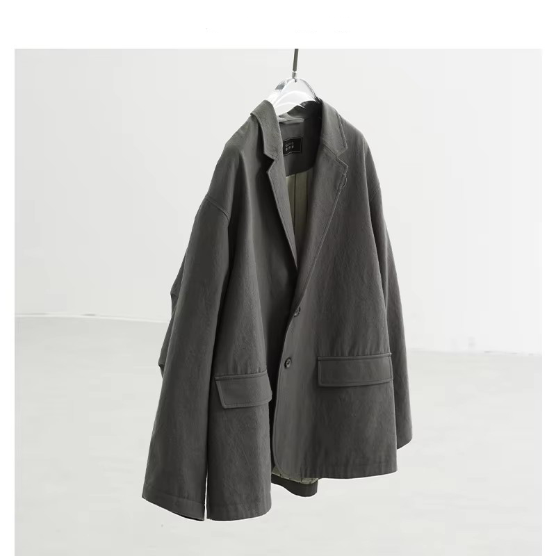 Blazer Oversize Femme 100% Coton Style Décontracté Ample et Confortable Nouvelle Collection Automne Hiver 2026