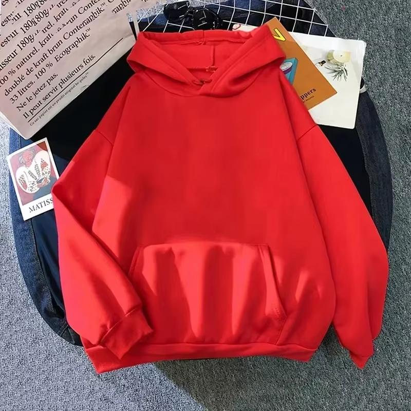 Sweat-shirt à capuche et manches longues pour femme, pull de haute qualité, couleur Pure, toutes saisons, pour la maison, l'extérieur, décontracté, sportif, chaud