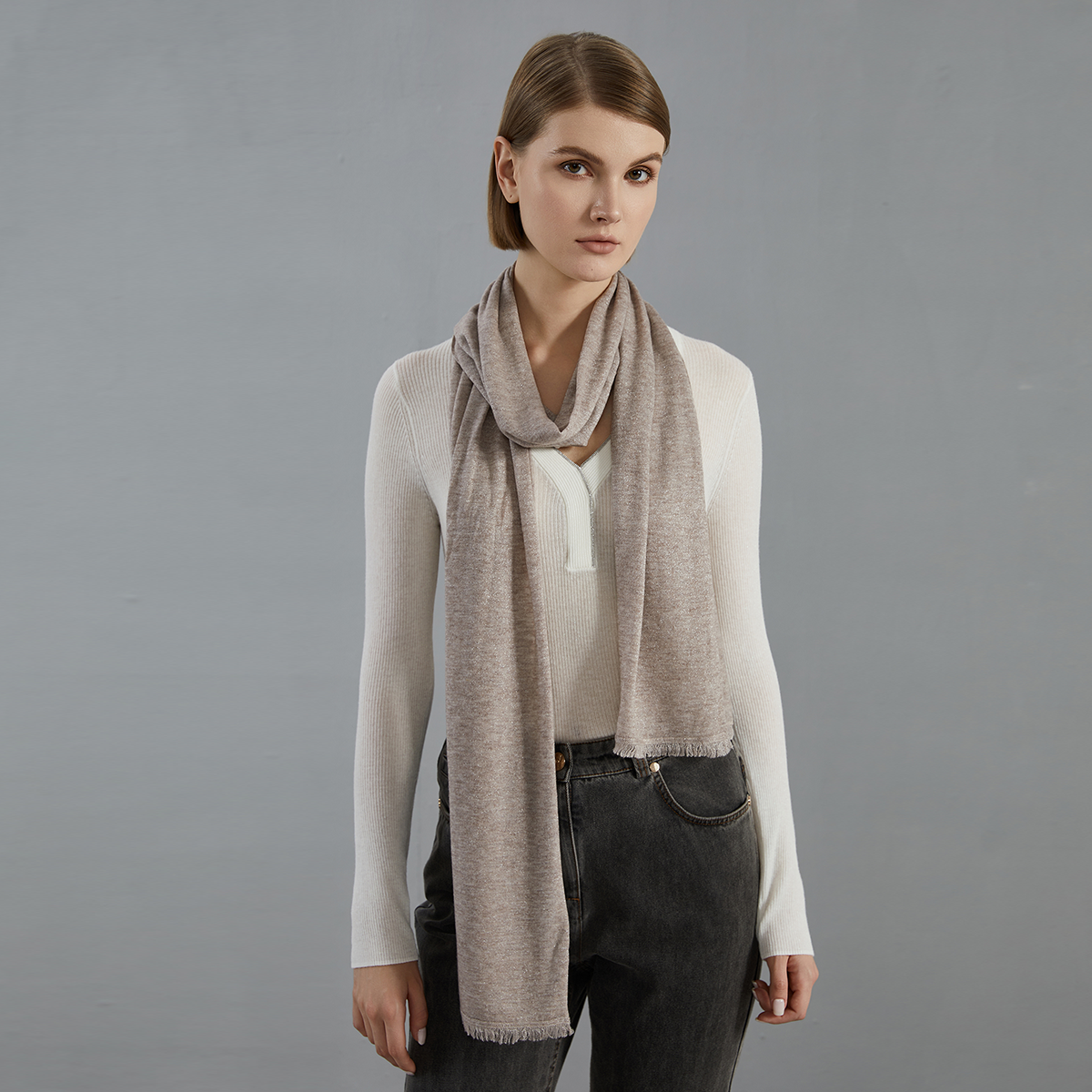 BC802 En stock, écharpes en laine de haute qualité pour femmes, marque de luxe, automne et hiver