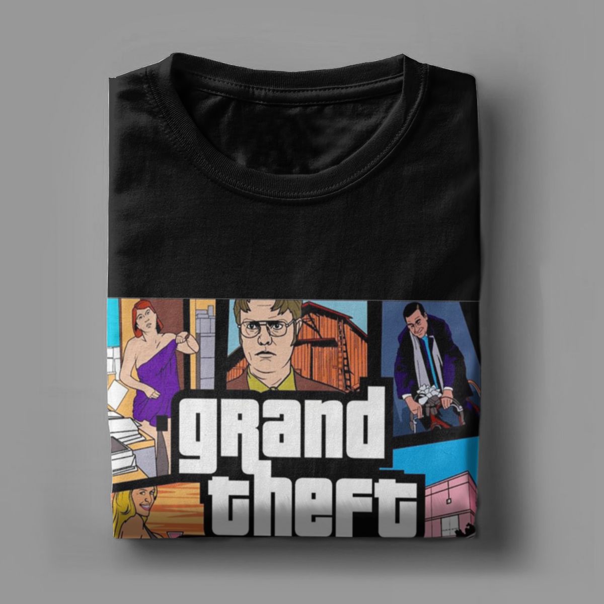 Grand vol bureau Scranton hommes t-shirt le bureau mode t-shirt à manches courtes col rond T-Shirts coton nouveauté hauts