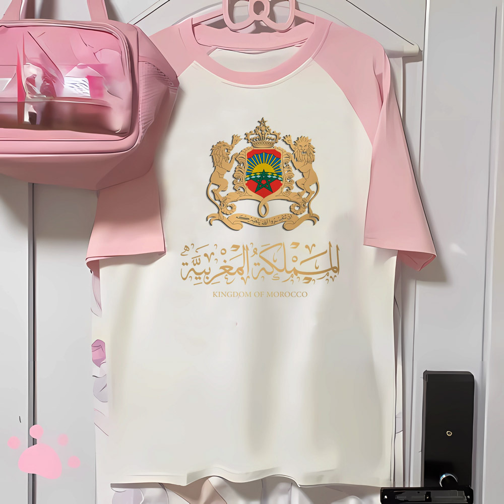 T-shirt pour Femme à Motifs Marocains, Vêtement Confortable, de Styliste Japonais, 600
