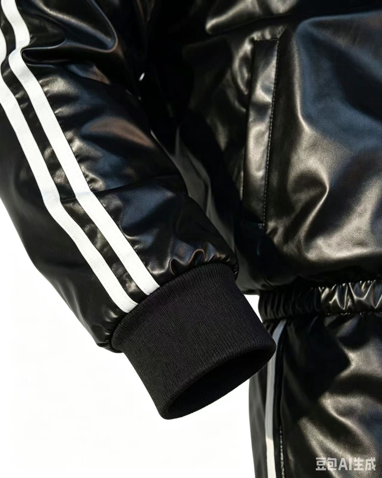 Ensemble de survêtement décontracté en cuir PU pour homme - Tenue de sport et jogging - Juicy Tracksuit