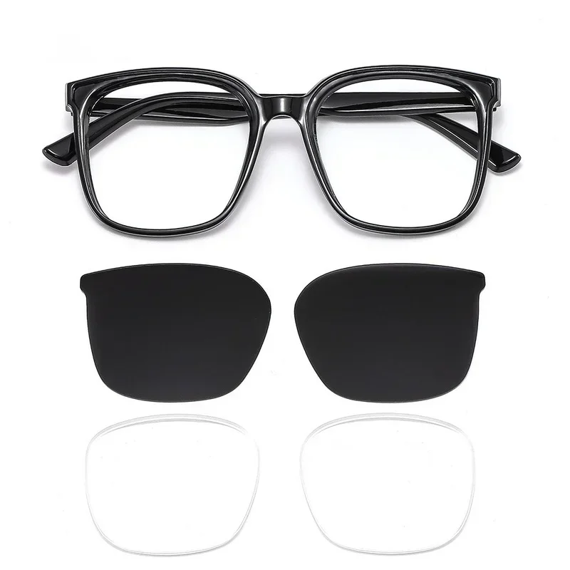 Lunettes de soleil UV400 à la mode pour hommes mode rétro carré lunettes de soleil polarisées lunettes hommes femmes Vintage myopie Eyewear0-1.0-4.0