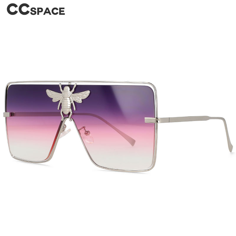 51008 luxe métal grande abeille lunettes de soleil hommes femmes marque lunettes carrées hommes luxe lunettes de soleil Uv400 lunettes de mode