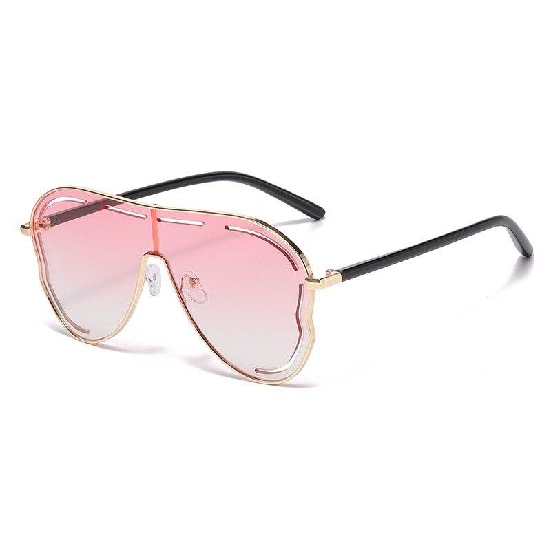 Lunettes de soleil à monture large en alliage pour hommes et femmes, de haute qualité, nouvelle mode, marque de créateur, rétro, UV400, lunettes d'extérieur