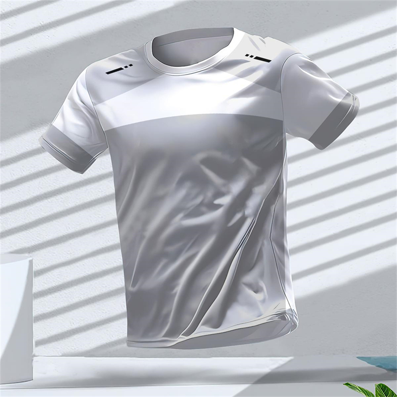 Mode course sport T-shirts pour hommes été décontracté en plein air Fitness 3D imprimé T-shirts en vrac séchage rapide respirant T-shirts hauts