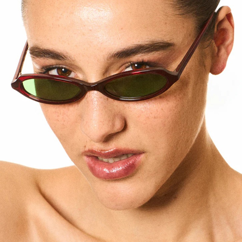 Petites lunettes de soleil ovales pour femmes, design vintage, lunettes de soleil sexy rétro punk pour hommes, lunettes de soleil tendance pour l'extérieur