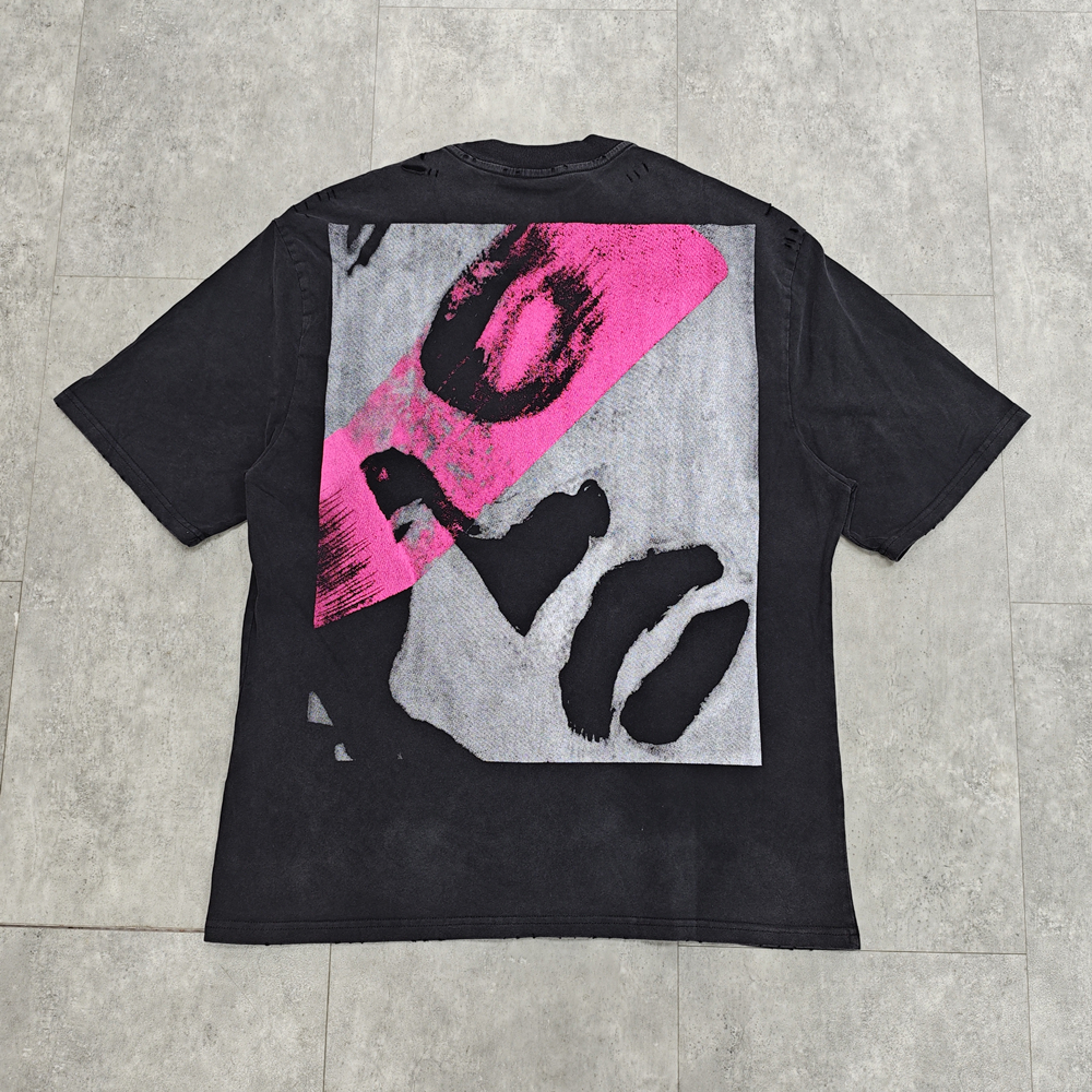 Yao mode Baggy Streetwear décontracté surdimensionné t-shirt HipHop à manches courtes hauts hommes vêtements haute rue Y2k impression t-shirt pour hommes
