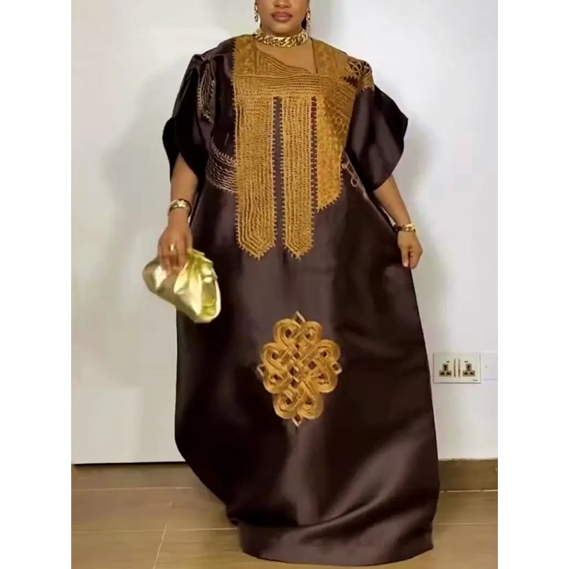 Robes africaines pour femmes, vêtements traditionnels africains Dashiki Ankara, Robe brodée Abayas, Kaftan musulman, Robe Maxi longue