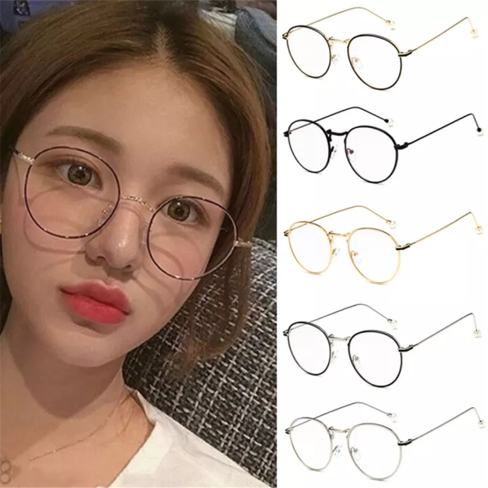 Lunettes de lecture rondes vintage pour hommes et femmes, monture en métal, lunettes transparentes, lunettes unisexes Mirror