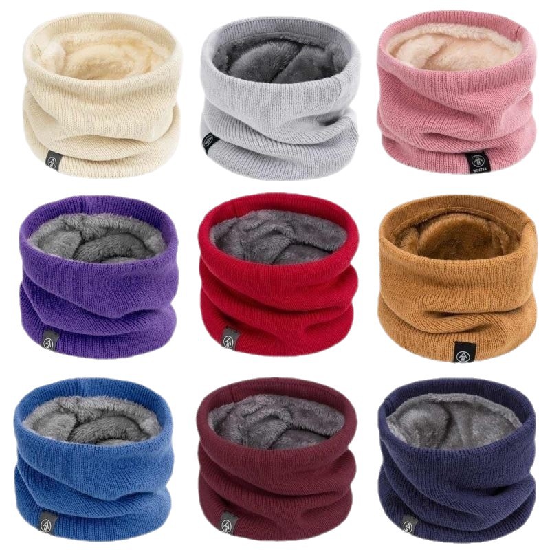 Écharpe de cache-cou en polaire épaisse pour l'hiver, masque facial d'équitation coupe-vent, chauffe-cou thermique chaud pour hommes et femmes
