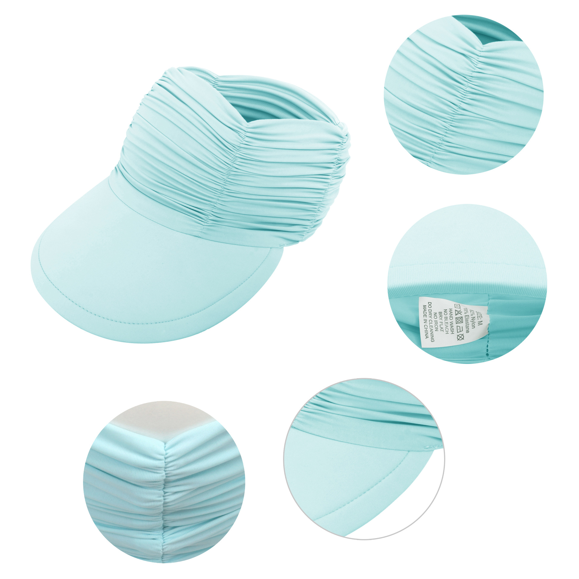 Casquette de baseball pour femme avec visière large et protection UV, idéale pour la plage et le sport en été