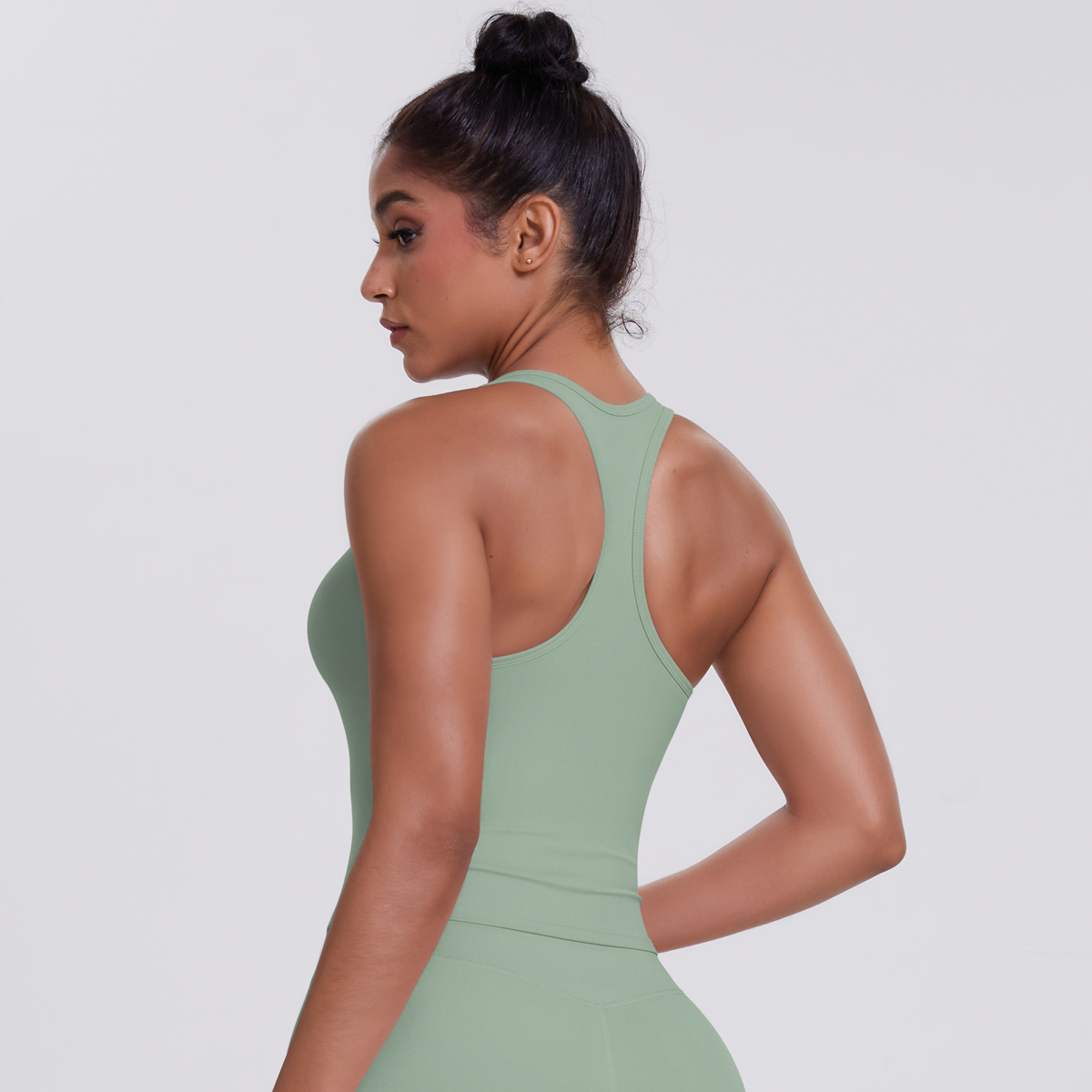 Soutien-gorge de sport pour femme haute performance, extensible, pour la gym, l'entraînement, la course et le yoga, avec effet push-up, style débardeur
