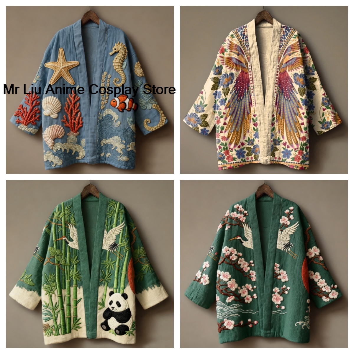 Haori traditionnel japonais pour hommes, haut pour femmes, chemise kimono à imprimé floral de style chinois, cardigan de plage tendance Harajuku, vêtements Yukata