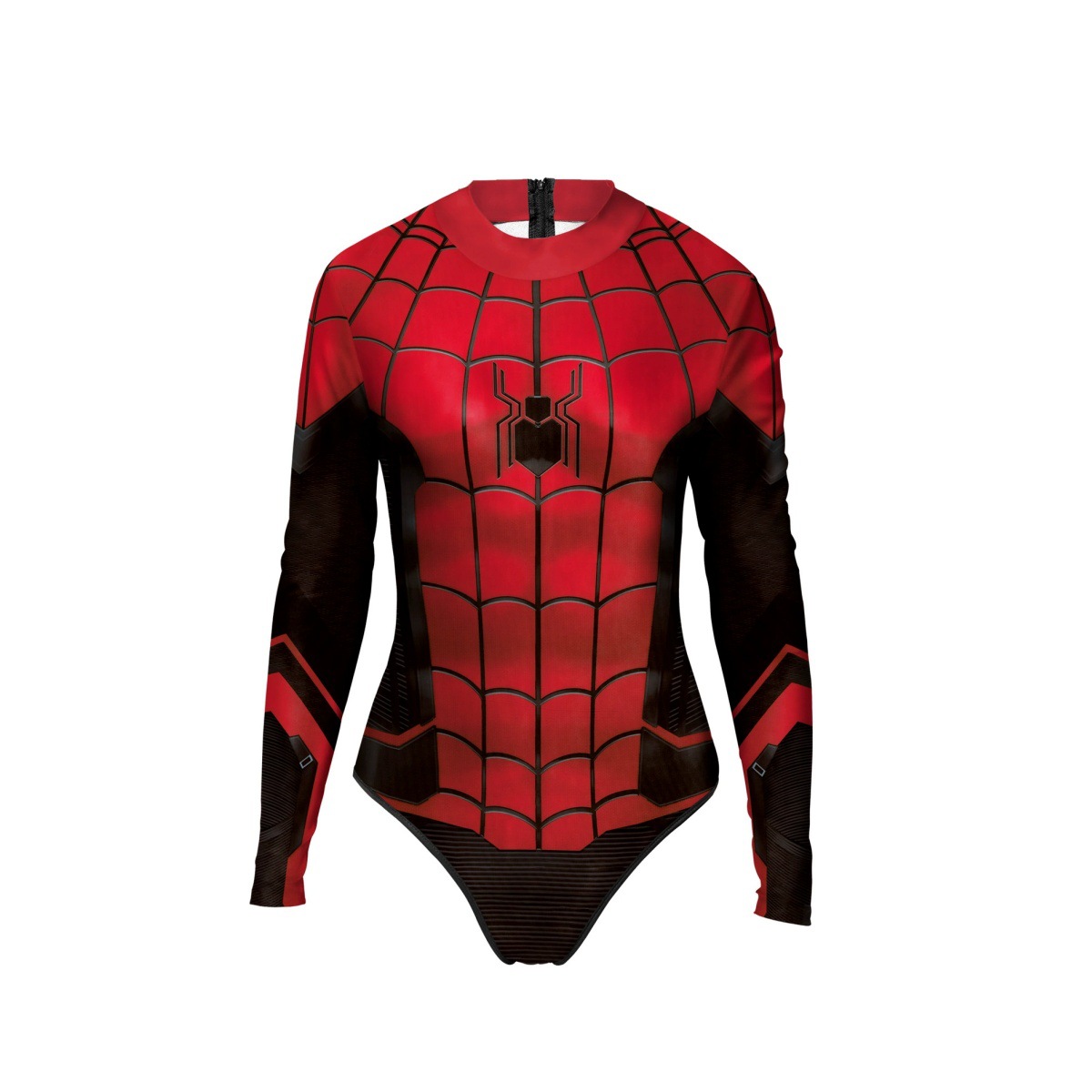 Maillot de bain une pièce à manches longues, imprimé super-héros, Costume de Cosplay pour femmes adultes