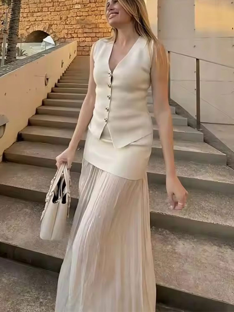 Jupe longue élégante rétro pour femme, taille haute, fermeture éclair latérale, coupe ajustée, mode décontractée, tenue vintage quotidienne, jupe de soirée pour le week-end