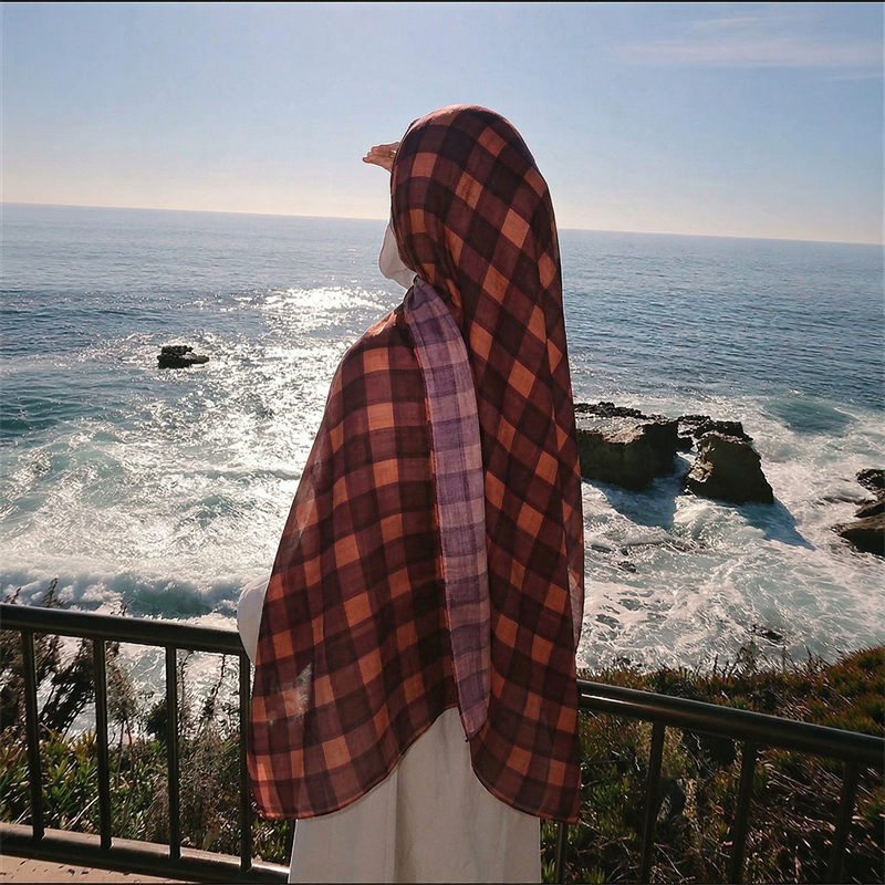 Nouveau Foulard Hijab Bohème en Cachemire Long pour Femme, Châle Musulman Doux, Turban, Bandeau de Luxe 2026