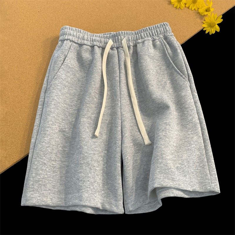 Shorts noirs tendance et polyvalents pour garçons – Nouvelle collection été 2026 – Pantalons décontractés respirants cinq-quarts coupe droite et ample pour le sport
